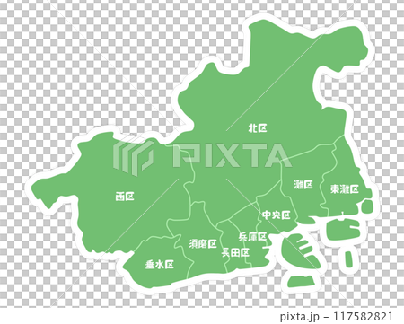 兵庫県神戸市の形 117582821