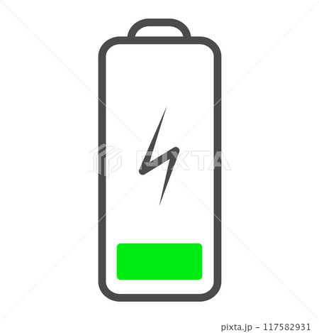 Battery Charging vector icon. Editable stroke, pixel perfect Battery Charging vector icon. Editable stroke, pixel perfect 117582931