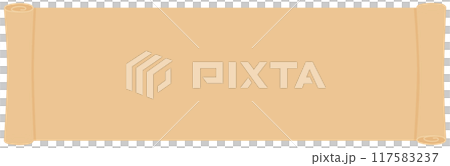 巻き物風のコピースペース 117583237