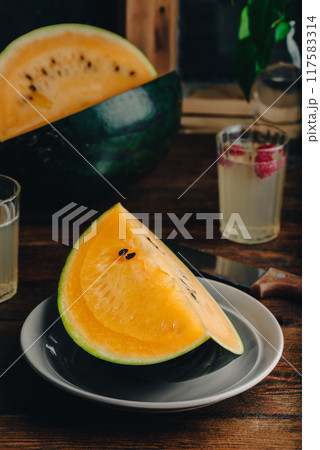 Delicious Yellow Watermelon Delicious Yellow Watermelon 117583314