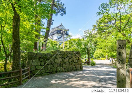白亜の岡崎城天守 徳川家康公が生誕した神君出生の城 岡崎市のシンボル 龍にまつわる伝説 龍ヶ城 白亜の岡崎城天守 徳川家康公が生誕した神君出生の城 岡崎市のシンボル 龍にまつわる伝説 龍ヶ城 117583426