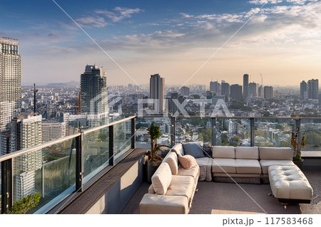 高層ビルから見える景色 117583468