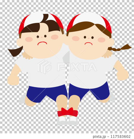 女孩做三腳架 女孩做三腳架 117583602