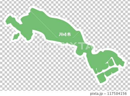 神奈川縣川崎市的形狀 117584156