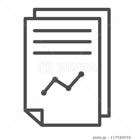 report vector icon flat simple 117584559