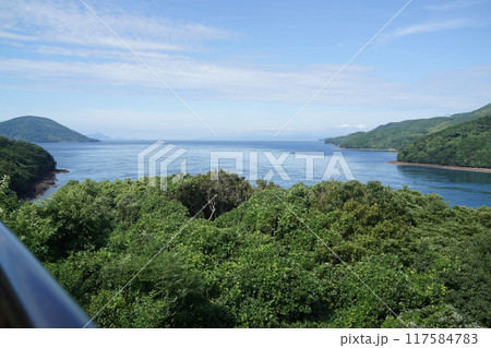 黒の瀬戸大橋と周辺の風景 黒の瀬戸大橋と周辺の風景 117584783