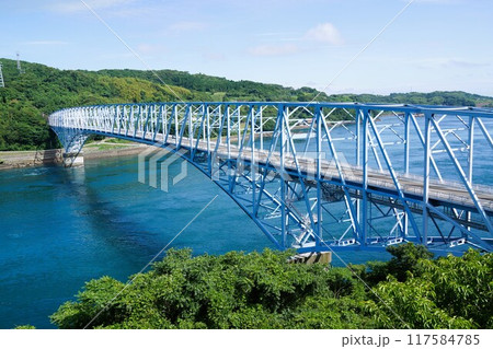 黒の瀬戸大橋と周辺の風景 黒の瀬戸大橋と周辺の風景 117584785