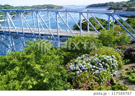黒の瀬戸大橋と周辺の風景 黒の瀬戸大橋と周辺の風景 117584787