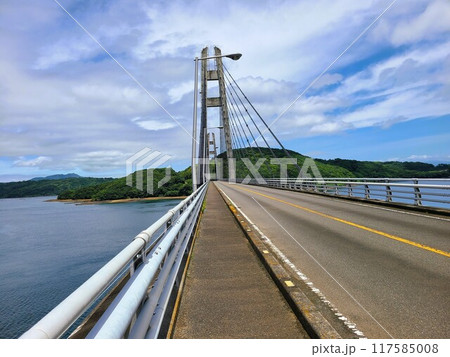 伊唐大橋とその周辺の風景　伊唐島　長島町　出水郡　鹿児島県 117585008
