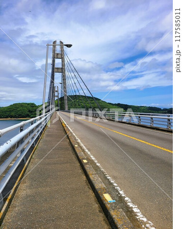 伊唐大橋とその周辺の風景 伊唐島 長島町 出水郡 鹿児島県 伊唐大橋とその周辺の風景 伊唐島 長島町 出水郡 鹿児島県 117585011