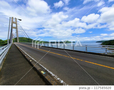 伊唐大橋とその周辺の風景 伊唐島 長島町 出水郡 鹿児島県 伊唐大橋とその周辺の風景 伊唐島 長島町 出水郡 鹿児島県 117585020