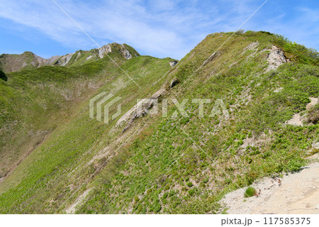 象ヶ鼻上から望む大山天狗ヶ峰 117585375