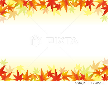 赤い紅葉のフレーム 赤い紅葉のフレーム 117585406