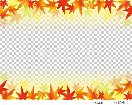 赤い紅葉のフレーム 赤い紅葉のフレーム 117585406