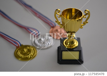 メダルとトロフィー 117585470