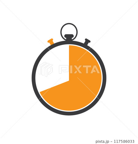 Stopwatch icon flat design Stopwatch icon flat design 117586033