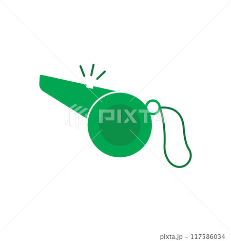 Whistle icon flat design Whistle icon flat design 117586034