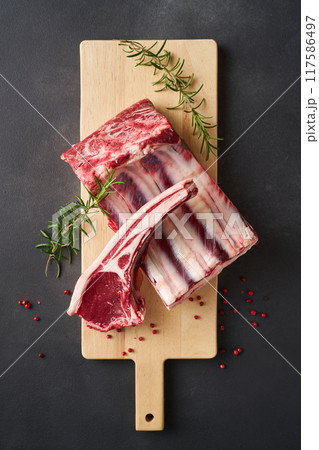 北海道産 エゾシカ肉 ジビエ 骨付きロース 北海道産 エゾシカ肉 ジビエ 骨付きロース 117586497