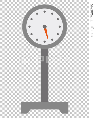 体重計のイラスト 体重計のイラスト 117586745