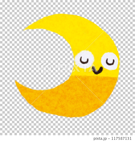 Crescent moon icon 117587131