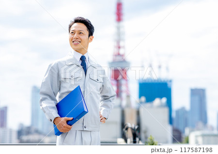 ゼネコン　ビジネス　男性 117587198