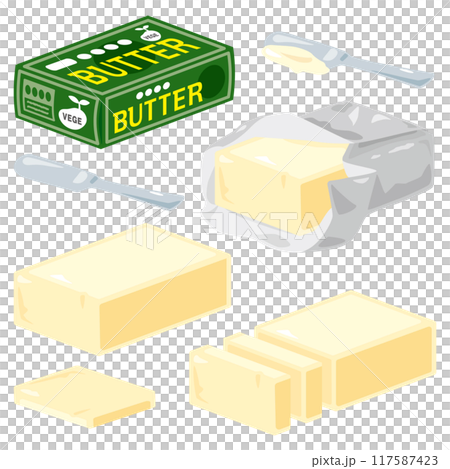 Vegetable butter set 117587423