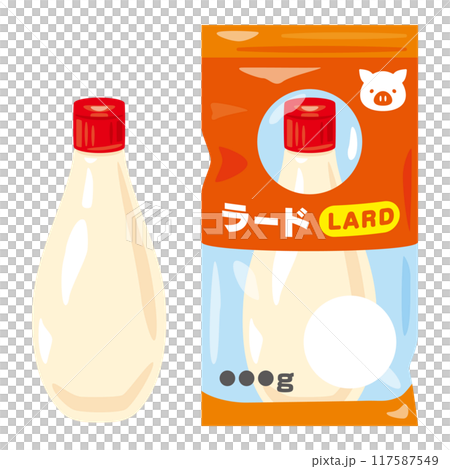 Commercially available lard in a tube 117587549