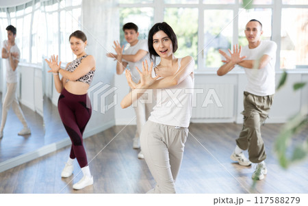 Group of young people dancing jazz funk 117588279