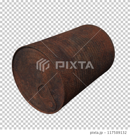 The Rusty Can metal for  food or health concept 3d rendering. 117589132