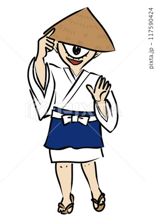 妖怪　一つ目小僧　カラー 117590424