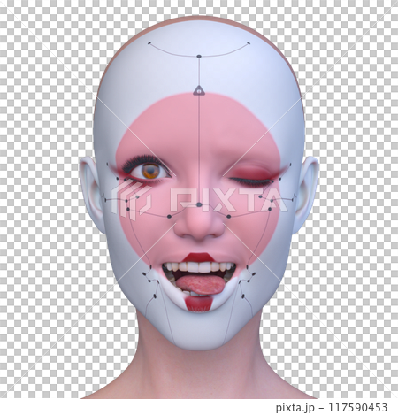 Close-up of a woman's face 117590453