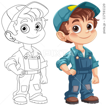 Cheerful Young Technician Boy Cheerful Young Technician Boy 117591120