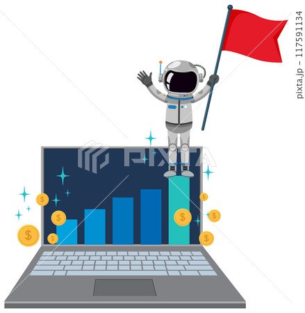 Startup Success Concept Illustration Startup Success Concept Illustration 117591134