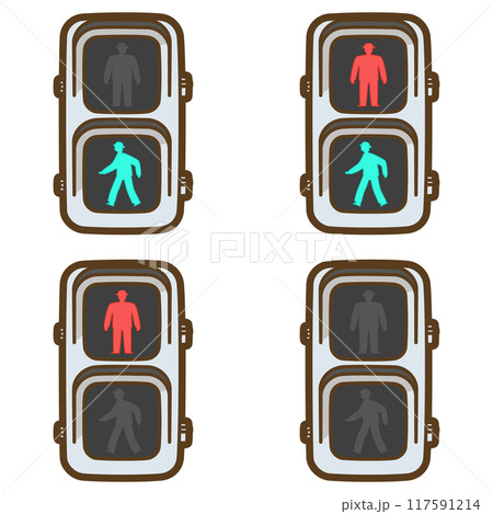 LED式歩行者用信号機セット LED式歩行者用信号機セット 117591214