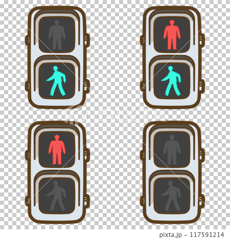LED式歩行者用信号機セット LED式歩行者用信号機セット 117591214