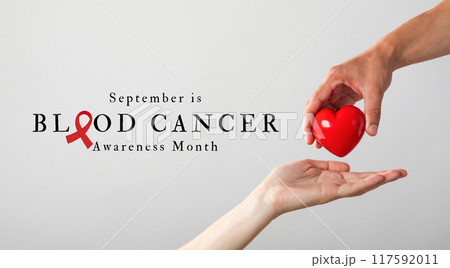 September, blood cancer awareness month, design on a light background. September, blood cancer awareness month, design on a light background. 117592011