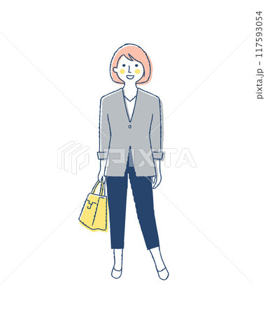 笑顔のビジネスウーマン 117593054