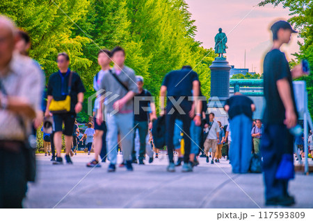 日本の東京都市景観終戦の日…悲劇を繰り返さない…マ姿は消えた…頭を下げる人の姿も…＝8月、靖国神社 117593809
