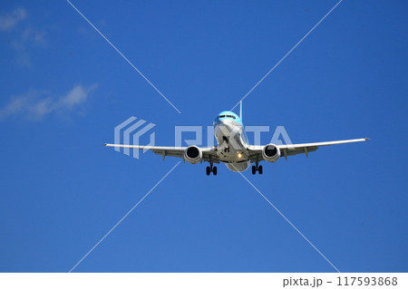 着陸する航空機 着陸する航空機 117593868