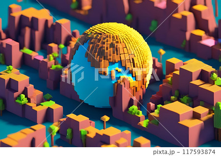 3d planet digital composite of composite image of earth in 3d 3d planet digital composite of composite image of earth in 3d 117593874
