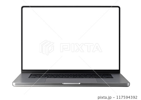 ノートパソコン画像合成用素材（写真） 117594392
