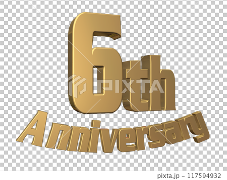 3DCG角色「6th Anniversary/6週年」金、金 117594932