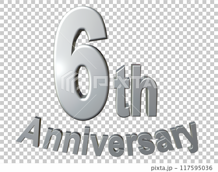 3DCG角色「6th Anniversary/6週年」銀、銀 3DCG角色「6th Anniversary/6週年」銀、銀 117595036