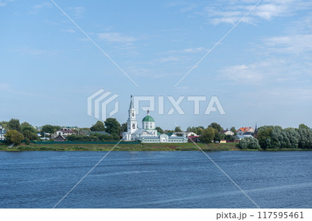 Saint Catherines Convent on the banks of the Volga in Tver. Orthodox female Monastery 117595461