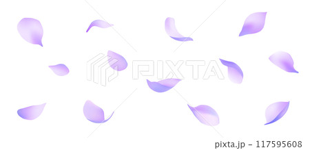 美しく舞う花びらのベクター素材 117595608