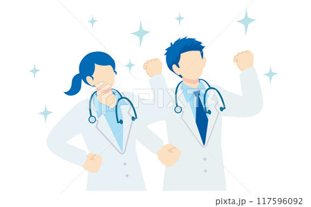 白衣のお医者さんのイラスト 117596092
