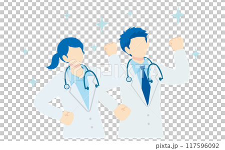 白衣のお医者さんのイラスト 117596092