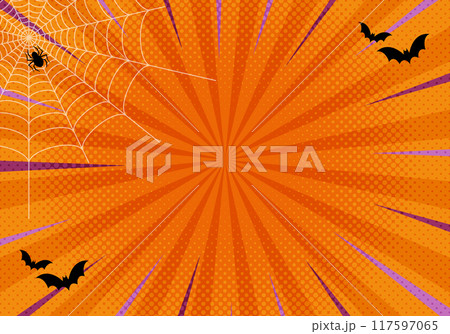 ハロウィンフレーム集中放射線の背景7の2 117597065