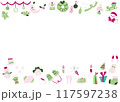 クリスマスフレーム素材 117597238