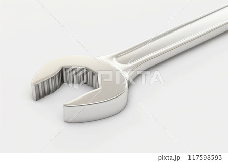 白い背景のスパナ 117598593
